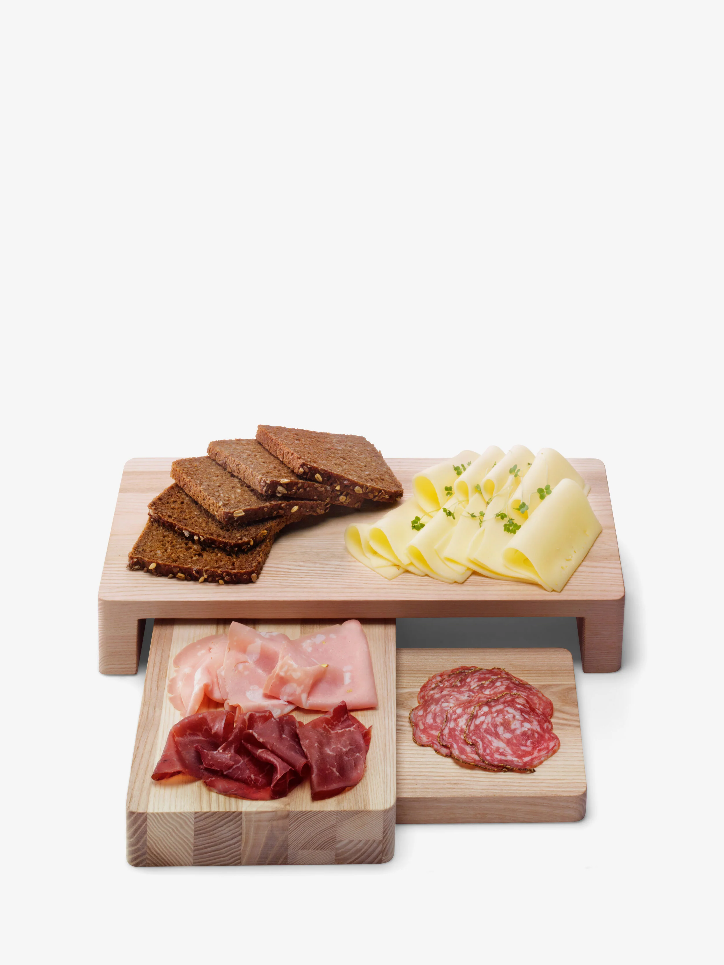 Ash Wood Platter Set - Image 4