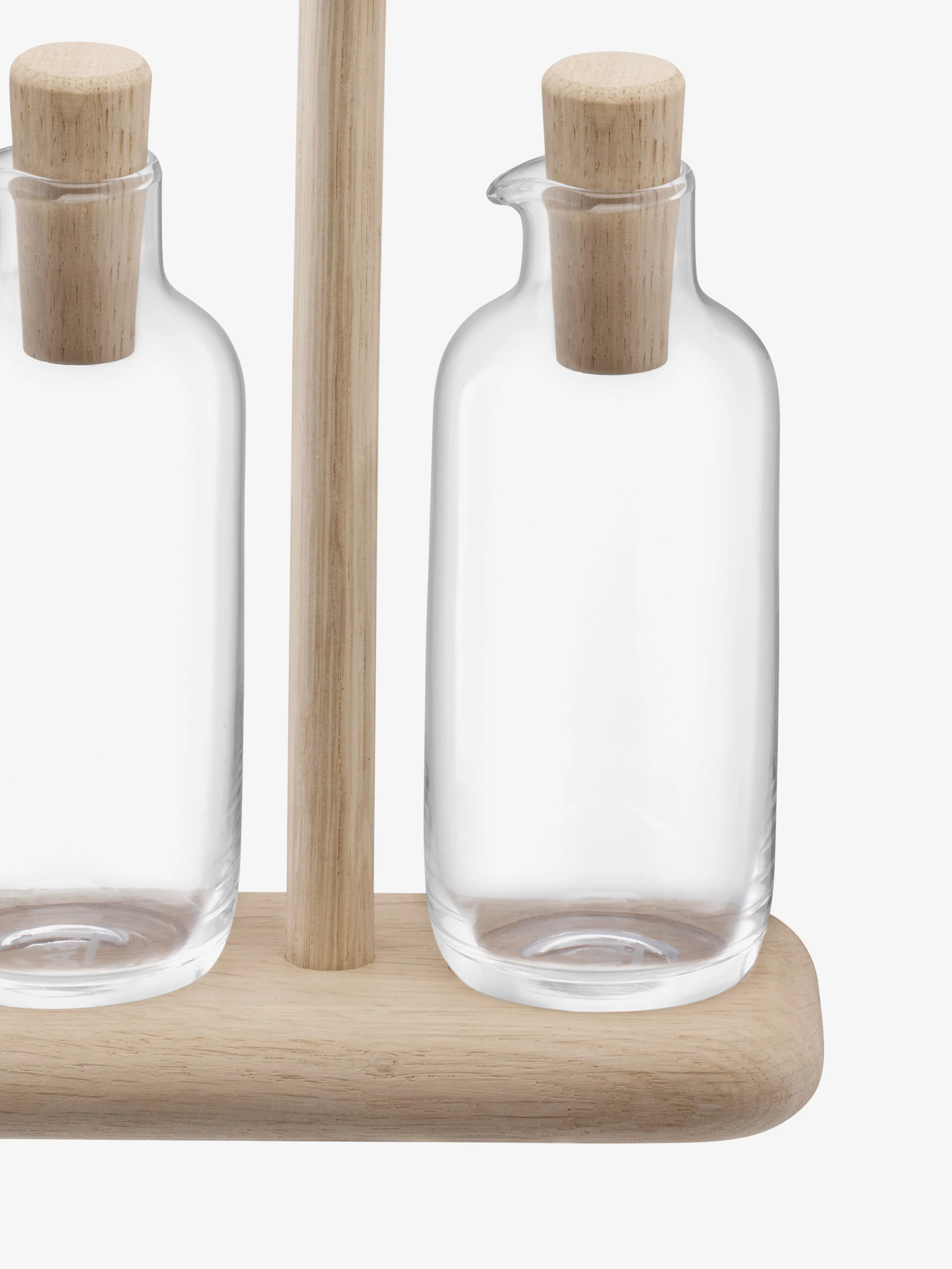 Oil & Vinegar Set & Oak Stand - Image 3
