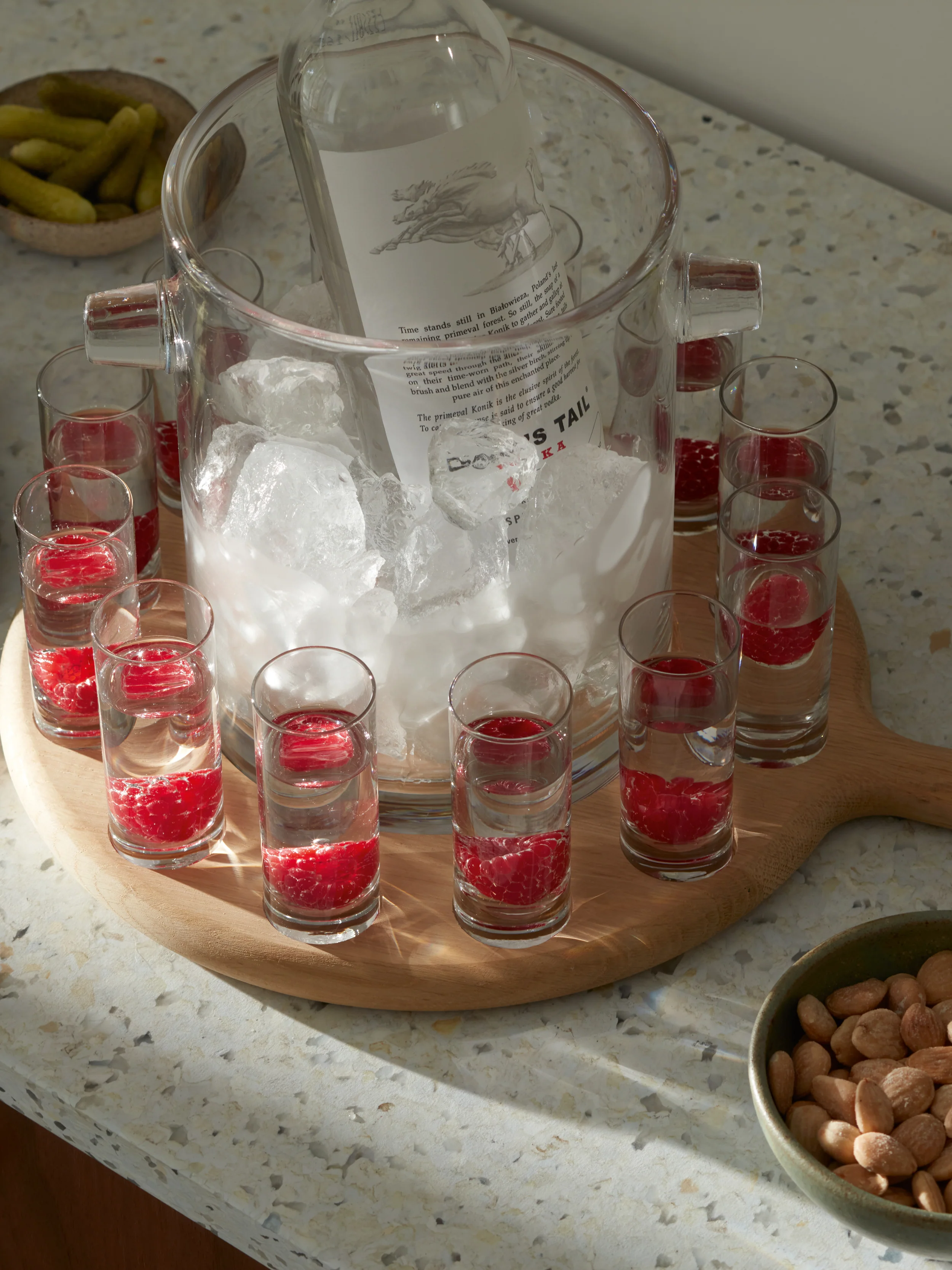 Vodka Serving Set & Oak Paddle - Image 7