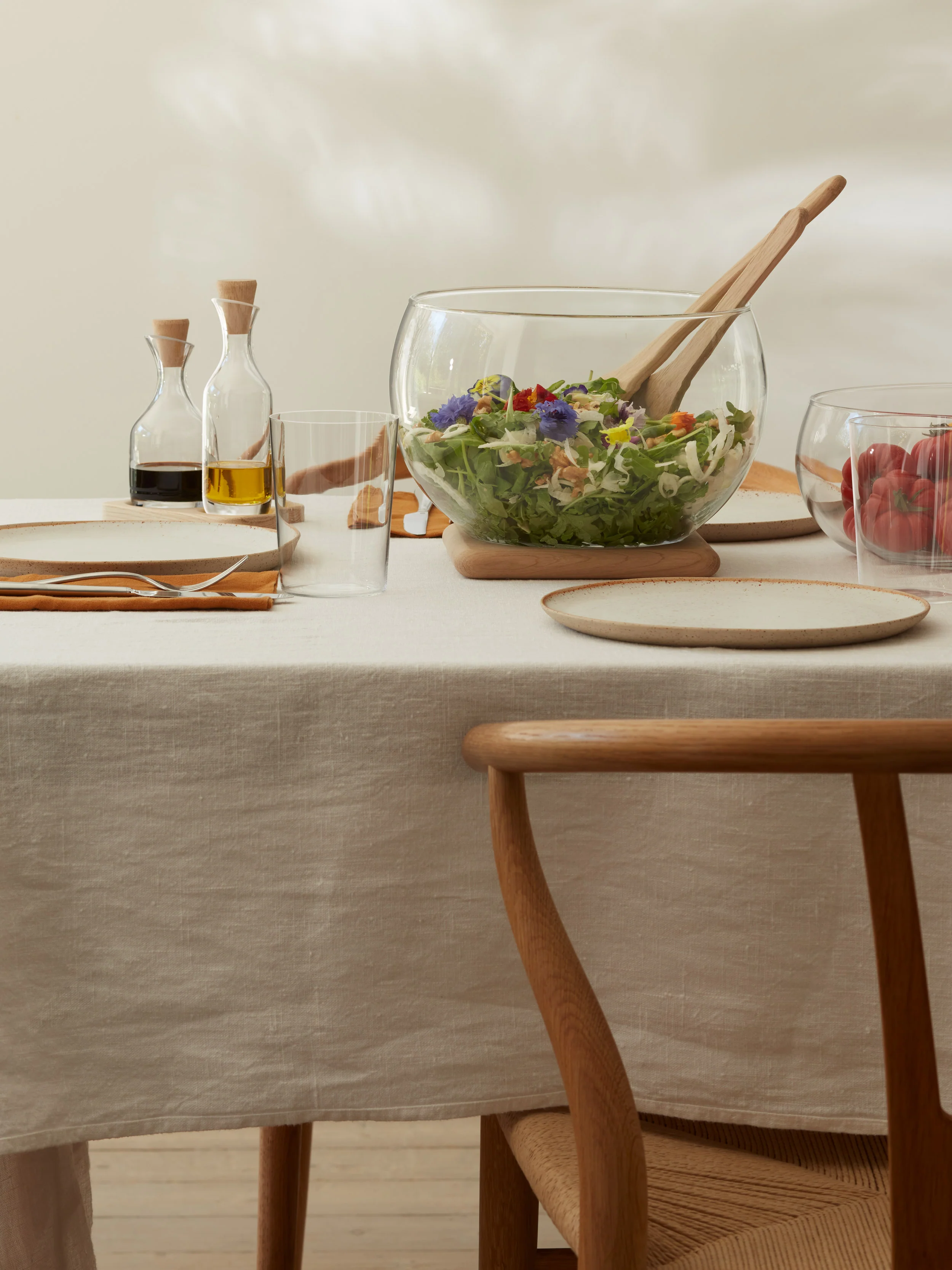 Oil & Vinegar Set & Oak Base - Image 5
