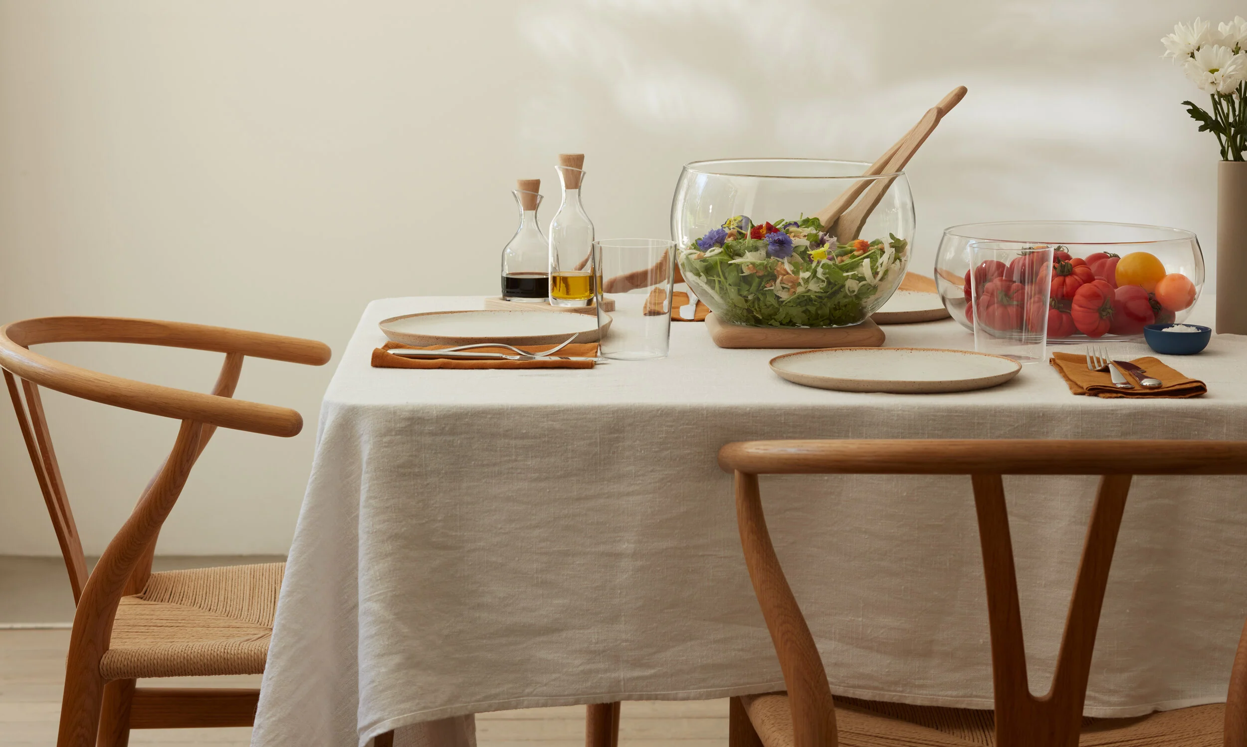 Salad Set & Oak Base - Image 6