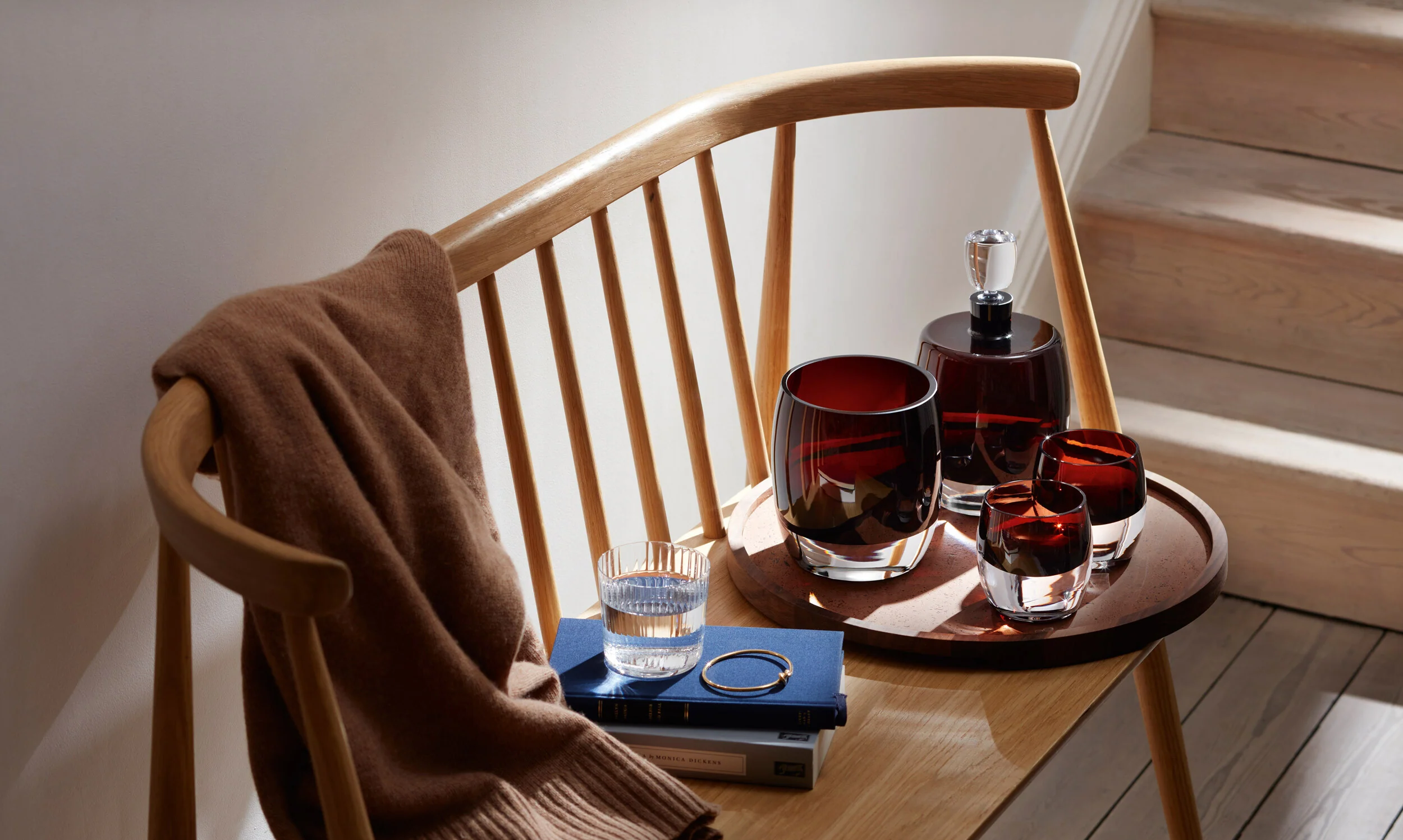 Connoisseur Set & Walnut/Cork Serving Tray - Image 9